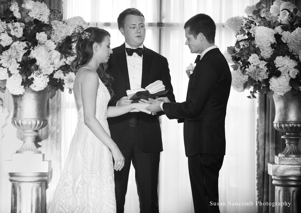 Liz & Chris' Intimate Rosecliff Mansion Celebration Newport, Rhode